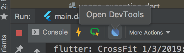 Install and run DevTools from Android Studio | Flutter