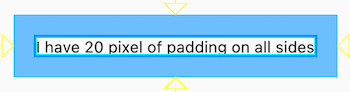 Screenshot of padding guidelines