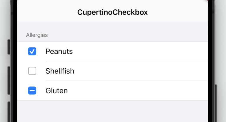Rendered image or visualization of the CupertinoCheckBox widget.