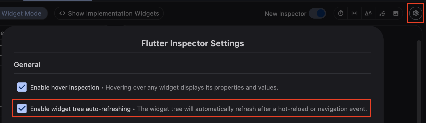 Auto-refresh setting